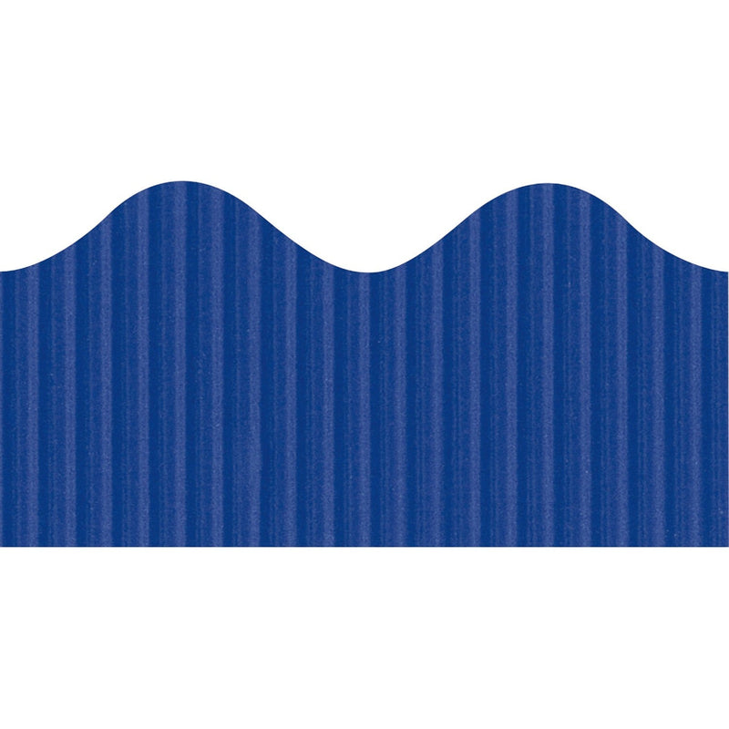 Bordette Scalloped Decorative Border, 2 1/4&quot;x50', Rich Blue (PAC37204) Each