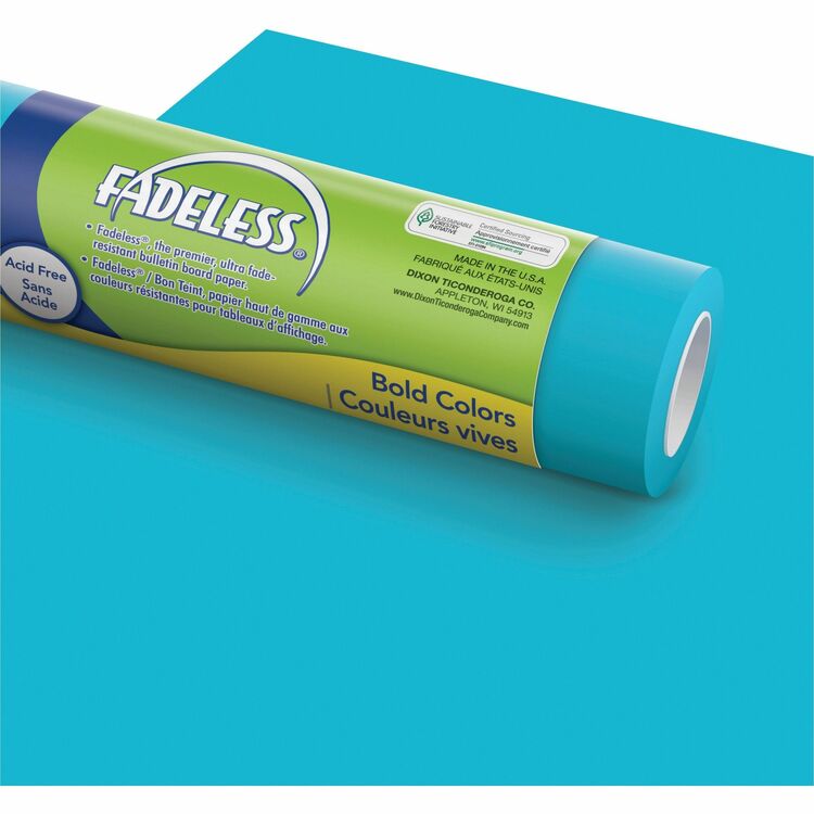 Fadeless Fadeless Paper Roll, 50lb, 48" x 50ft, Azure (PAC57165) 1 Roll