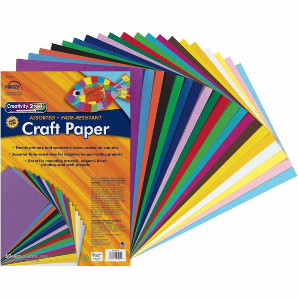 Creativity Street Assorted Paper (PAC57504) Pack of 60