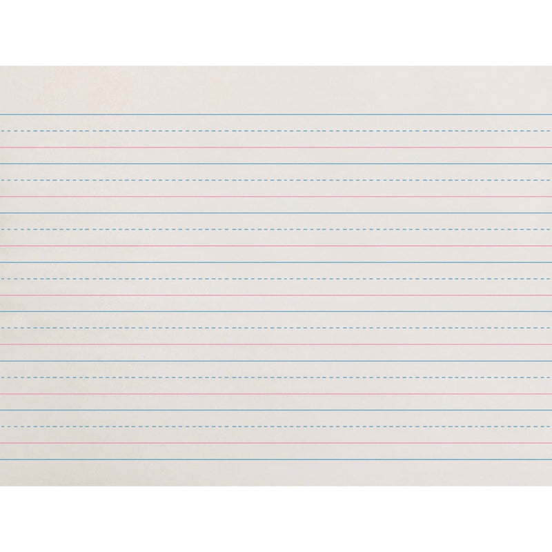 Zaner-Bloser Broken Midline Paper, 5/8&quot;x5/16&quot; Long Rule, 10 1/2&quot;x8&quot;, WE (PACZP2611) Pack of 500