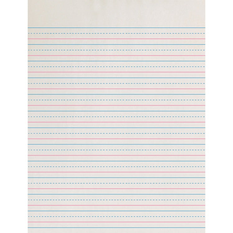 Zaner-Bloser Broken Midline Paper, 1/2" x 1/4" Short Rule, 8x10-1/2", WE (PACZP2613) Pack of 500