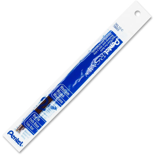 Pentel Refill for Pentel R.S.V.P. Ballpoint Pens, Medium Point, Blue Ink, 2/Pack (PENBKL10C)