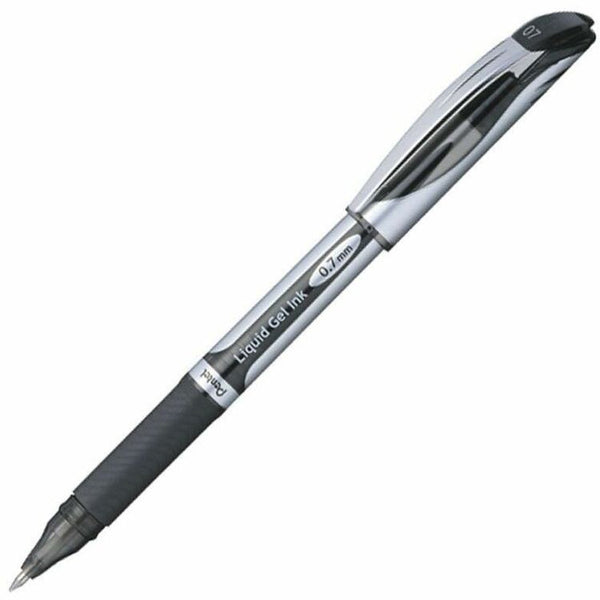EnerGel Liquid Gel Refillable Roller Ball Pen, 0.7mm, Black Ink (PENBL57A) Each