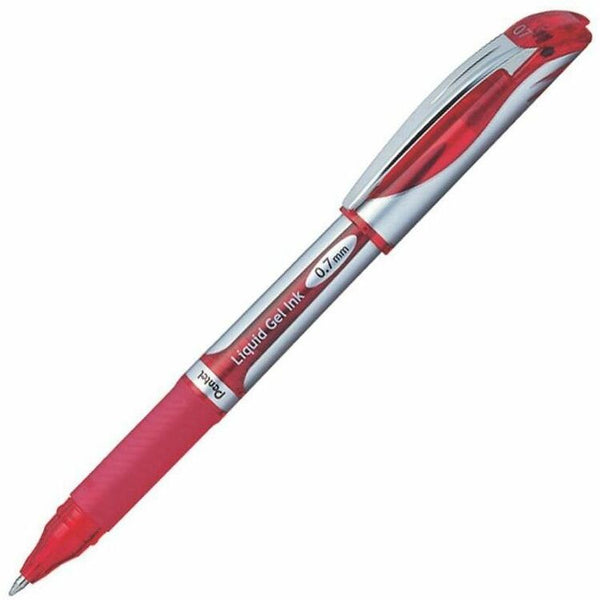 EnerGel Pen, Liquid Gel, Refillable, .7mm, Red Barrel, Red Ink (PENBL57B) Each