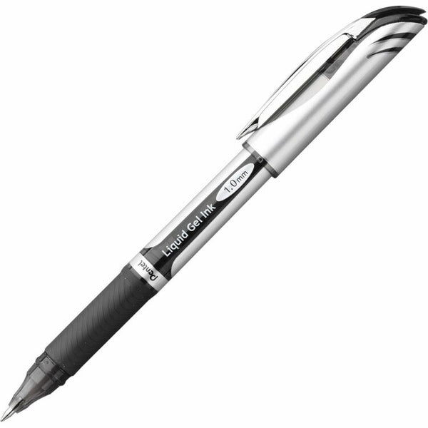 EnerGel Liquid Gel Refillable Roller Ball Pen, 1.0mm, Black Ink (PENBL60A) Each