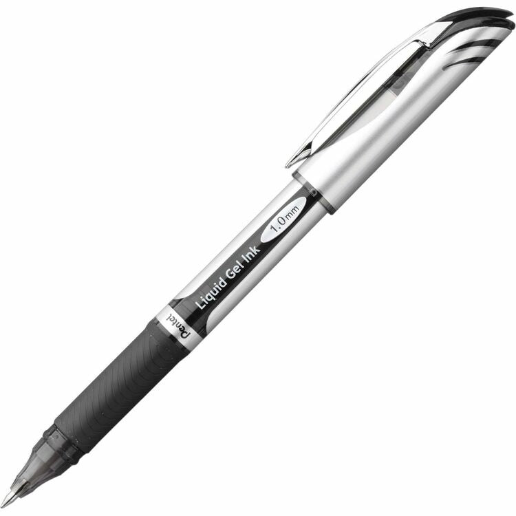 EnerGel Liquid Gel Refillable Roller Ball Pen, 1.0mm, Black Ink (PENBL60A) Each