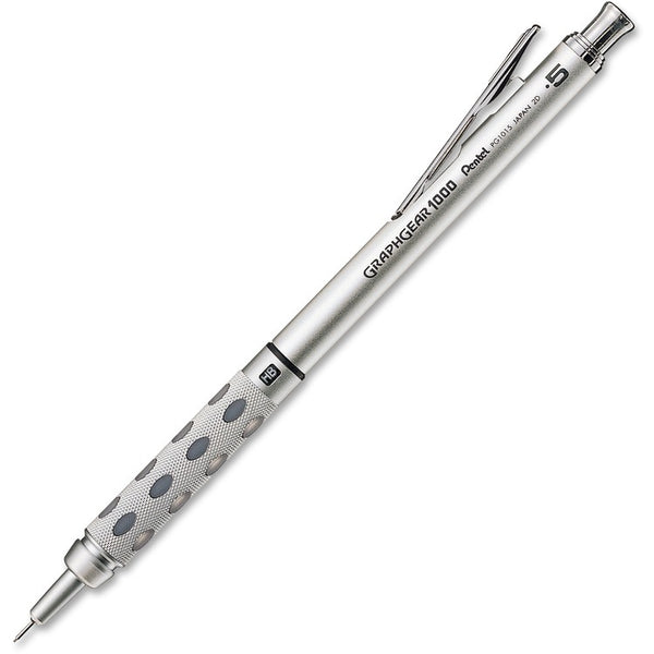 Pentel Automatic Drafting Pencil, .5mm, Gray Accent Barrel (PENPG1015A)