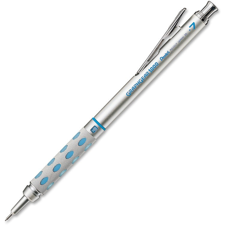 Pentel Automatic Drafting Pencil, .7mm, Blue Accent Barrel (PENPG1017C) Each