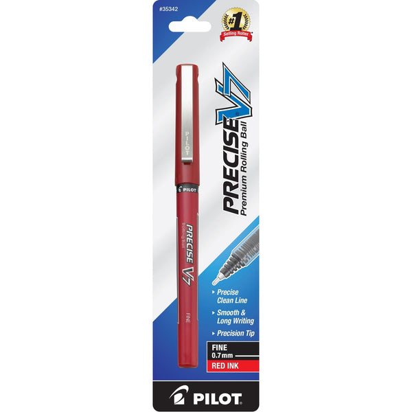 Pilot Rollerball Pen, Fine Point, Red Ink (PIL35342)