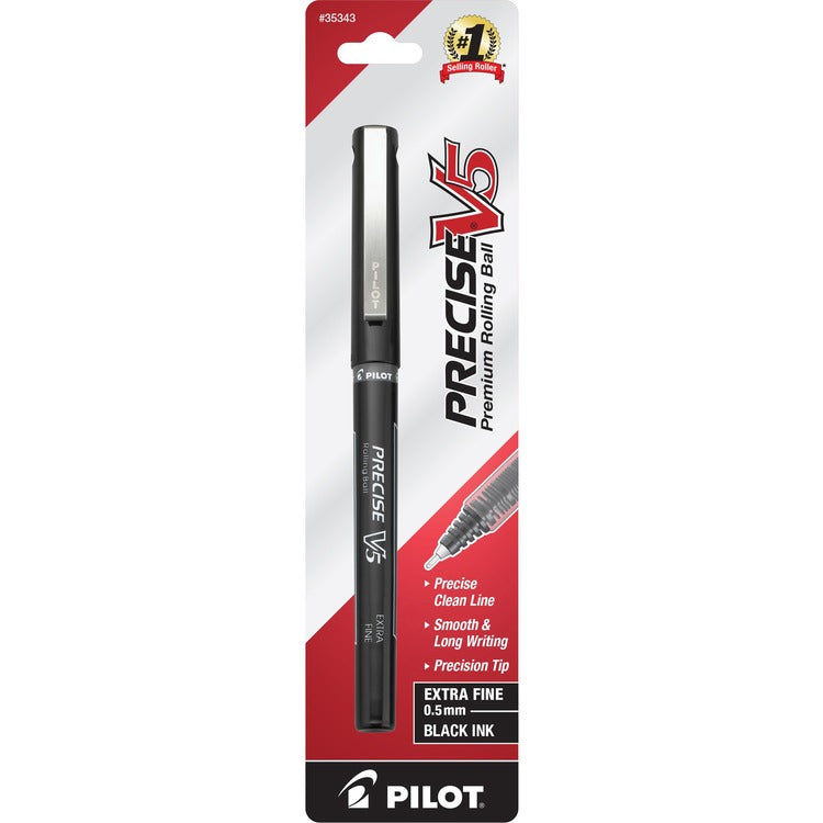 Pilot Rollerball Pen, Fine Point, Black Ink (PIL35343)