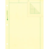 Rediform Computation Pads, 100 Sheets, Stapled/Glued, Letter, 8 1/2" x 11", Green (RED42382) Each