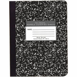 Roaring Spring Marble Cover Composition Book, Wide/Legal Rule, Black Marble Cover, (60) 9.75 x 7.5 Sheets (ROA77222) Each