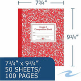 Roaring Spring Grade School Ruled Marble Flexible Cover Composition Book, 50 Sheets, 100 Pages (ROA77922) Each
