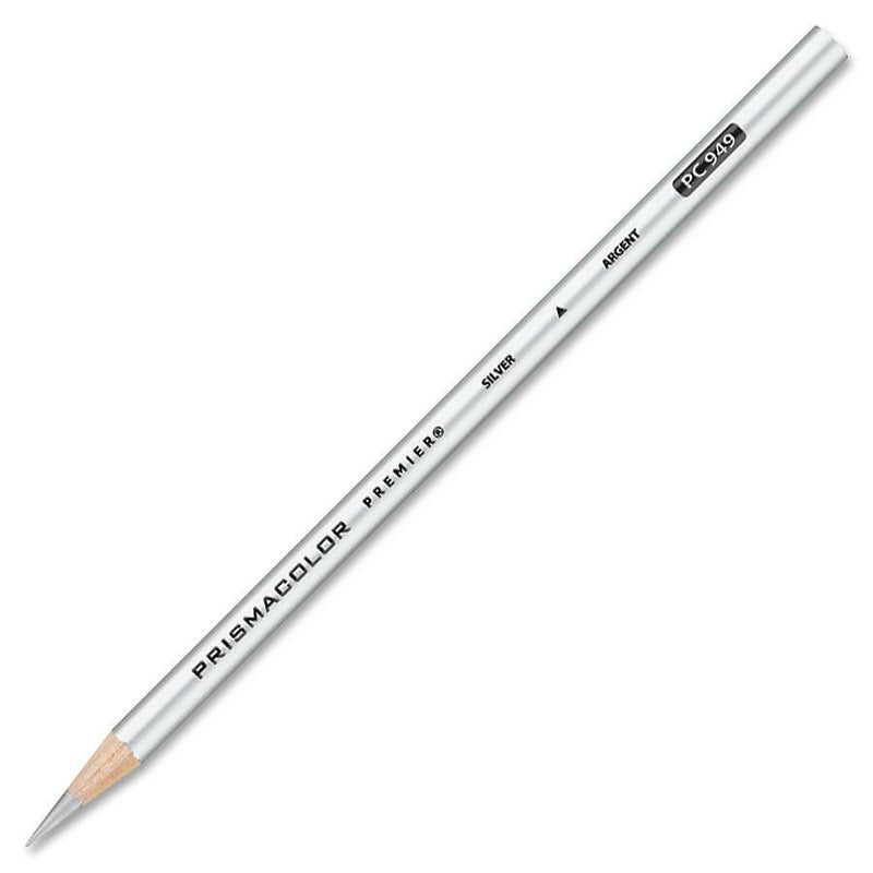 Prismacolor® Thick Lead Art Pencil, Metallic Silver (SAN03375) Box of 12