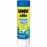 UHU Stic Permanent Glue Stick, 1.41 oz, Applies Blue, Dries Clear (STD99653) Box of 12