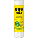 UHU Glue Stic, Clear, 40g, 1.41 oz, Clear, 12/Box (STD99655) Box of 15