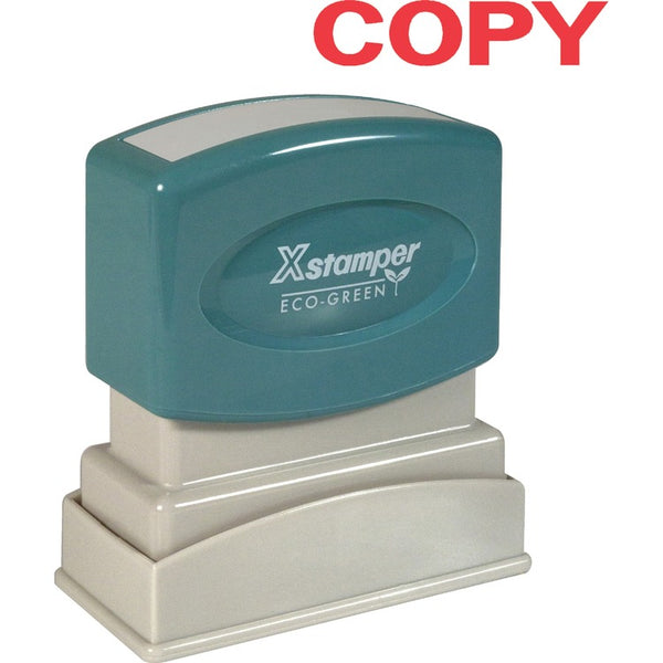 Xstamper Copy Ink Stamp, 1/2&quot;x1 5/8&quot;, Red Ink (XST1359) Each