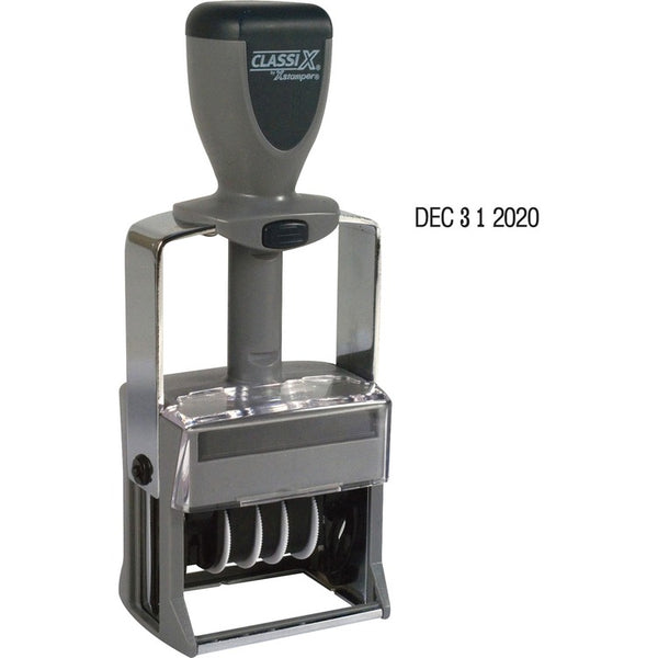 Xstamper Self Inking Line Dater, 10 Year Dater, Black (XST40150) Each