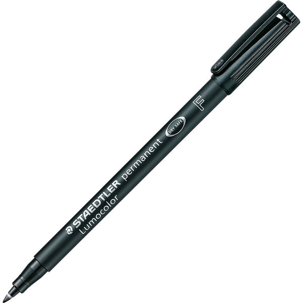 Lumocolor Lumocolor Fine Tip Overhead Projection Marker, Permanent, Black (STD3189) Box of 10