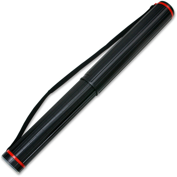 Chartpak Telescoping Document Tube with Strap, Adjustable 43&quot;, Black (CHARLTUBE) Each