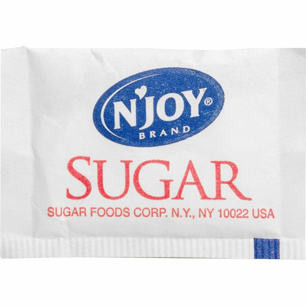 Njoy Pure Cane Sugar Packets, 1/10 Oz Packets (SUG72101) Case of 2000