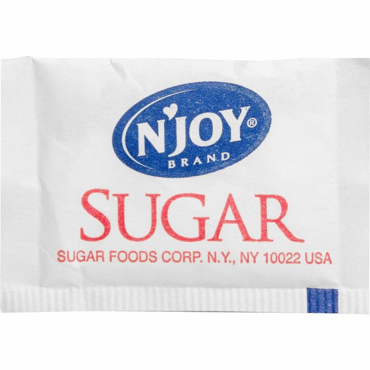 Njoy Pure Cane Sugar Packets, 1/10 Oz Packets (SUG72101) Case of 2000