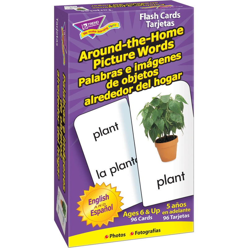 Trend Spanish Flash Cards: Objects Around The Home (TEPT53015) Box of 96