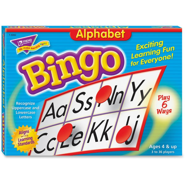 Trend Alphabet Bingo, for Ages 4 And Up (TEPT6062) Each