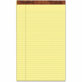 TOPS The Legal Rule Writing Pads, Legal, 50 Sheets, Canary, 12/Dozen (TOP7572) 1 Dozen