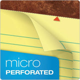 TOPS The Legal Rule Writing Pads, Legal, 50 Sheets, Canary, 12/Dozen (TOP7572) 1 Dozen