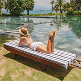 Hospeco® Cabo Cabana Chaise Cover 30x85 Black/Grey, Pack of 2 (CC-CABOCABANA-BK/GY) Pack of 2