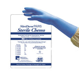 NitriDerm® EC Exam Glove Medium Sterile Pair Nitrile Extended Cuff Length Smooth Blue Chemo Tested (951442_CS) 200/CS