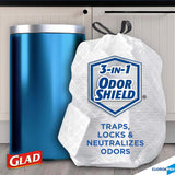 CloroxPro® Glad® ForceFlex Tall Kitchen Trash Bag 13 gal. Gray LLDPE 0.95 mil 24 X 28 Inch Flat Pack (741364_CS) 100/CS
