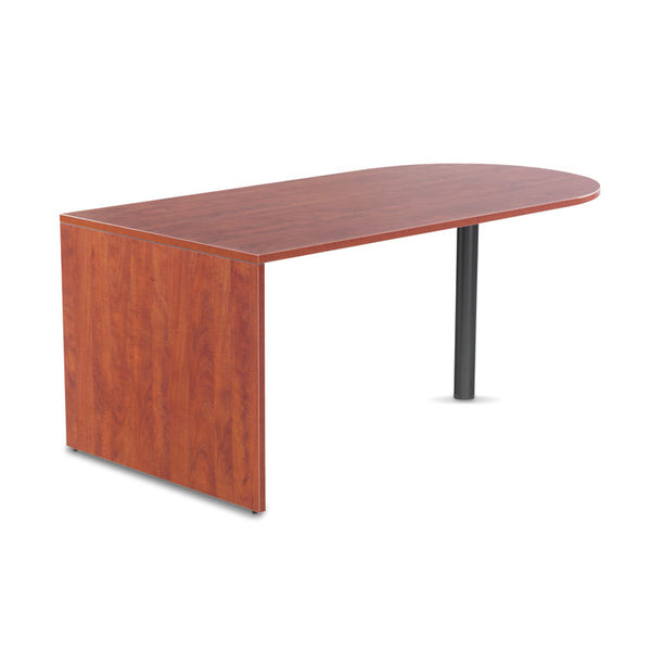 Alera® Alera Valencia Series D-Top Desk, 71" x 35.5" x 29.63", Medium Cherry (ALEVA277236MC)