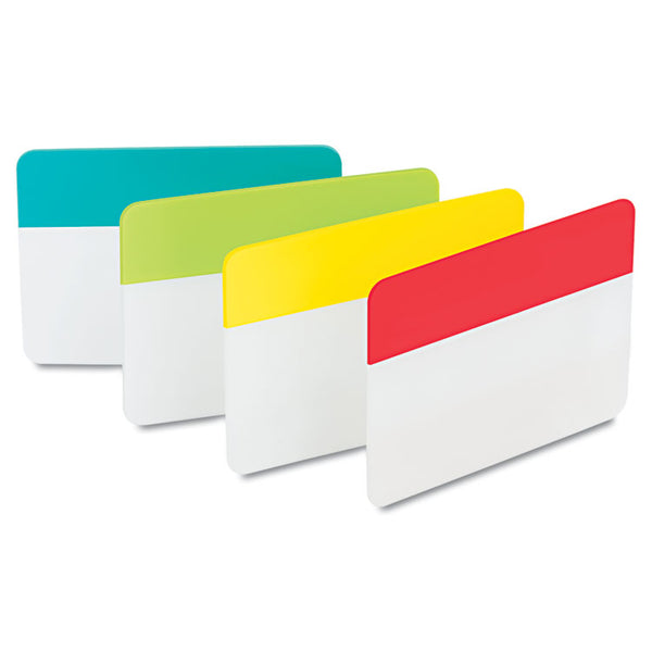 Post-it® Tabs Solid Color Tabs, 1/5-Cut, Assorted Colors, 2" Wide, 24/Pack (MMM686ALYR) Pack of 24