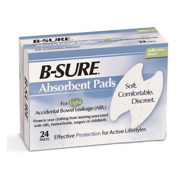 B-Sure® Incontinence Liner Heavy Absorbency Texel Fiber Core One Size Fits Most (142440_BX) 24/BX