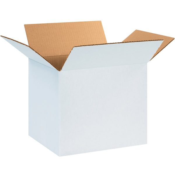12 x 10 x 10" White Corrugated Boxes (121010W) Bundle Of 25