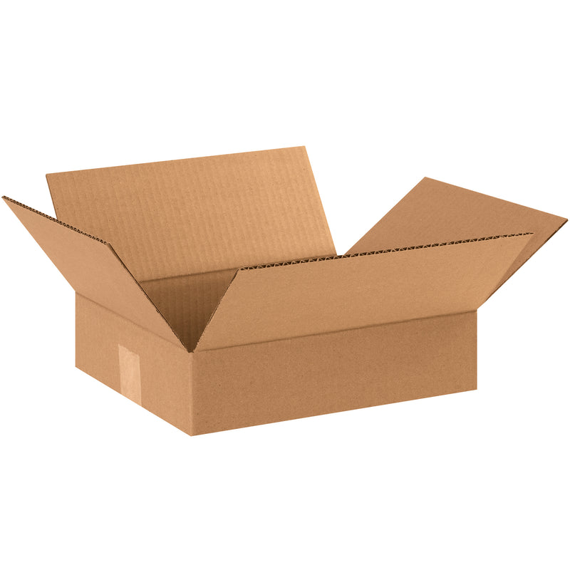 12 x 10 x 3" Flat Corrugated Boxes (12103) Bundle Of 25