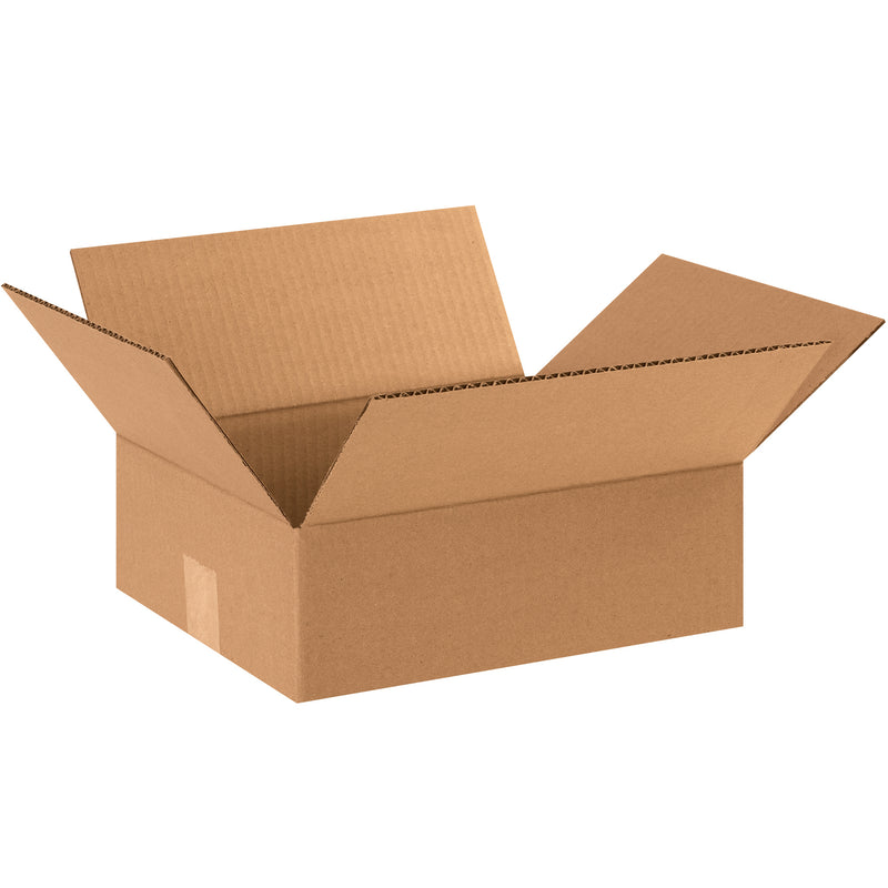 12 x 10 x 4" Flat Corrugated Boxes (12104) Bundle Of 25