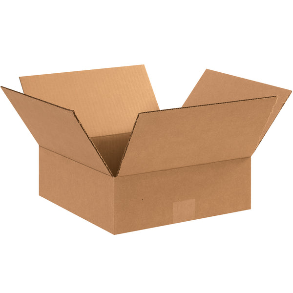 12 x 12 x 4" Flat Corrugated Boxes (12124) Bundle Of 25