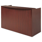 Alera® Alera Valencia Series Reception Desk with Transaction Counter, 71" x 35.5" x 29.5" to 42.5", Mahogany (ALEVA327236MY)