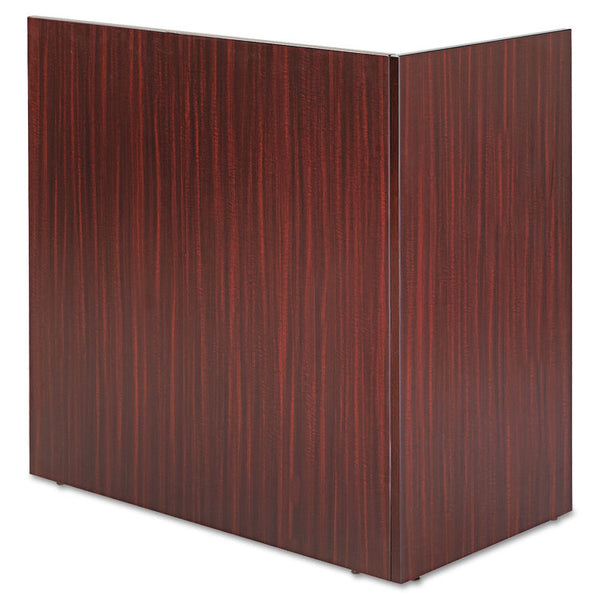 Alera® Alera Valencia Reversible Reception Return, 44.13w x 23.63d x 41.5h, Mahogany (ALEVA324424MY)