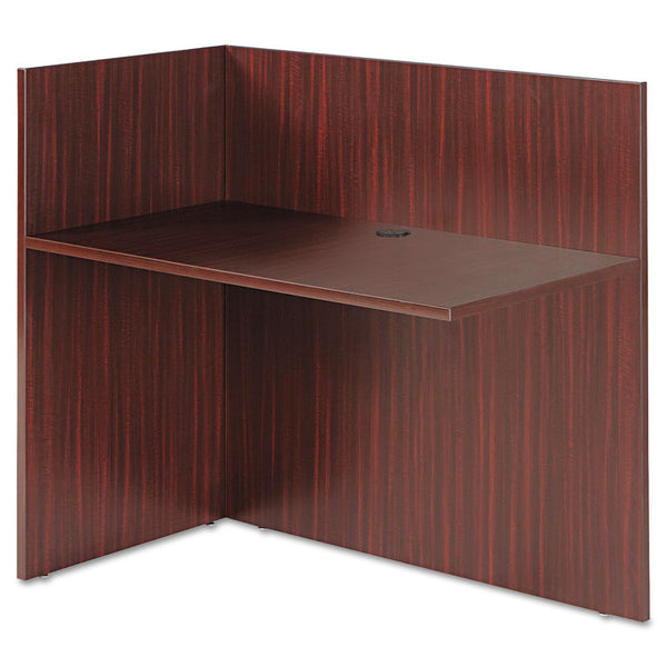 Alera® Alera Valencia Reversible Reception Return, 44.13w x 23.63d x 41.5h, Mahogany (ALEVA324424MY)