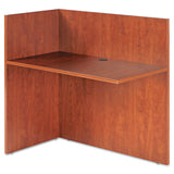 Alera® Alera Valencia Reversible Reception Return, 44.13w x 23.63d x 41.5h, Medium Cherry (ALEVA324424MC)