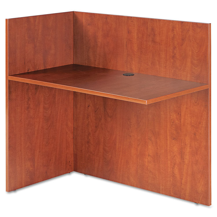 Alera® Alera Valencia Reversible Reception Return, 44.13w x 23.63d x 41.5h, Medium Cherry (ALEVA324424MC)