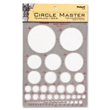 Chartpak® Templates, Circles, 7 x 10, Smoke (CHA1204I)
