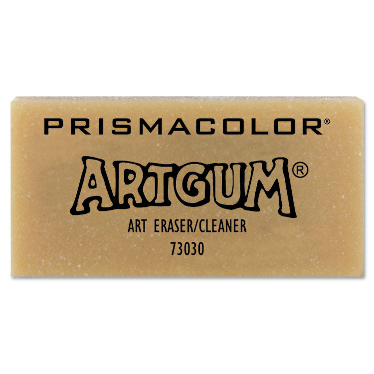 Prismacolor® ARTGUM Eraser, For Pencil Marks, Rectangular Block, Large, Off White, Dozen (SAN73030) 1 Dozen