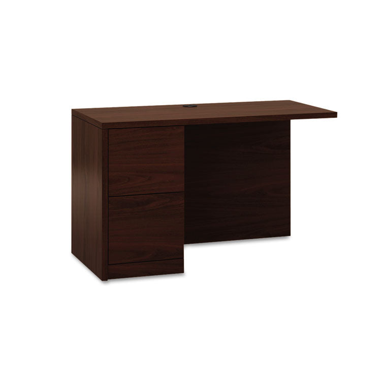 HON® 10500 Series L Workstation Return, Full-Height Left Ped, 48w x 24d x 29.5h, Mahogany (HON105906LNN)