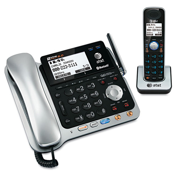 AT&T® TL86109 Two-Line DECT 6.0 Phone System with Bluetooth (ATTTL86109) Each