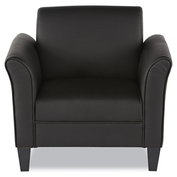 Alera® Alera Reception Lounge Sofa Series Club Chair, 35.43" x 30.7" x 32.28", Black Seat, Black Back, Black Base (ALERL23LS10B)